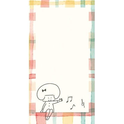 mizutama kokoro moyou Slim Memo - Happy - Furukawa Shiko - Default Title by Techo Treats Stationery