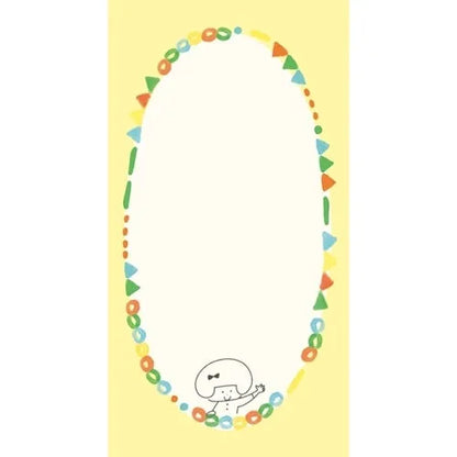 mizutama kokoro moyou Slim Memo - Waiwai - Furukawa Shiko - Default Title by Techo Treats Stationery
