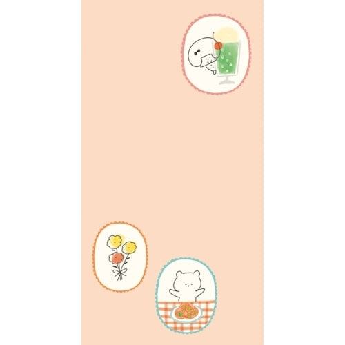 mizutama kokoro moyou Slim Memo - Waiwai - Furukawa Shiko - Default Title by Techo Treats Stationery