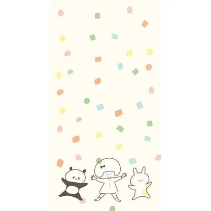 mizutama kokoro moyou Slim Memo - Waiwai - Furukawa Shiko - Default Title by Techo Treats Stationery