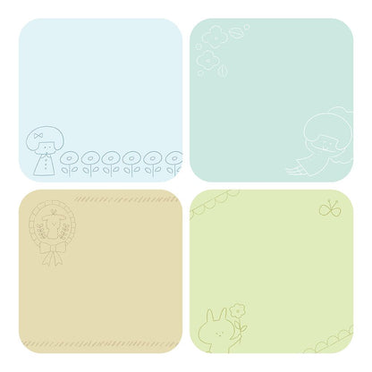 mizutama Marumi Sticky Notes - Breeze and Morning - L - Techo Treats