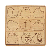 mizutama Rubber Stamp Set - Animal - Techo Treats