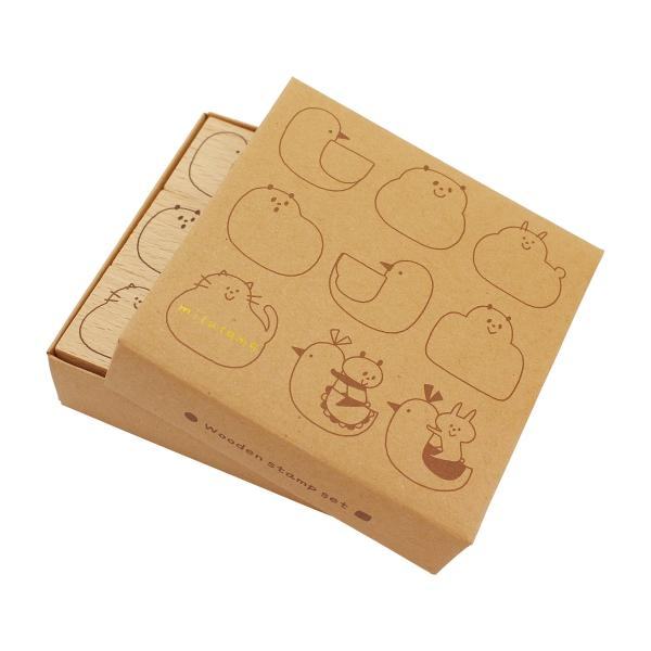 mizutama Rubber Stamp Set - Animal - Techo Treats