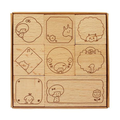 mizutama Rubber Stamp Set - Frame - Techo Treats