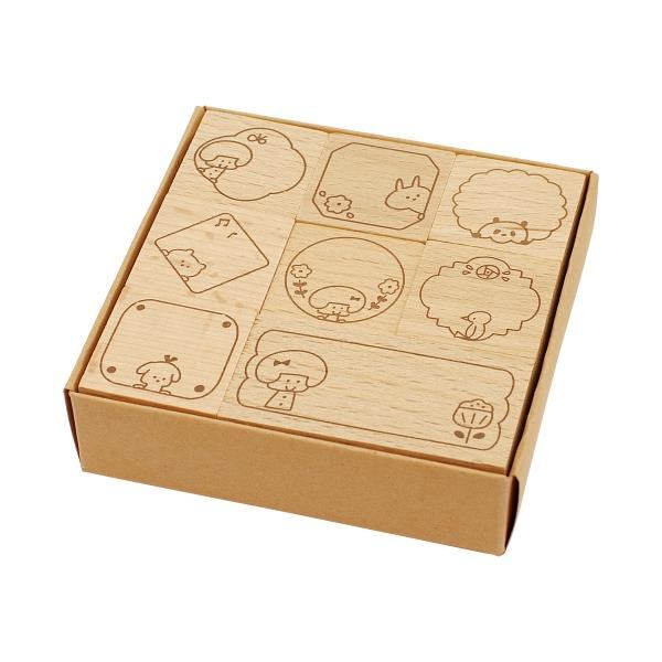 mizutama Rubber Stamp Set - Frame - Techo Treats