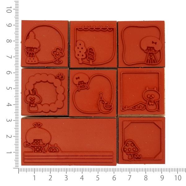 mizutama Rubber Stamp Set - Pattern - Techo Treats