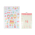 mizutama Vol.2 A4 Clear Folder with Envelope - Retro Pattern - Techo Treats