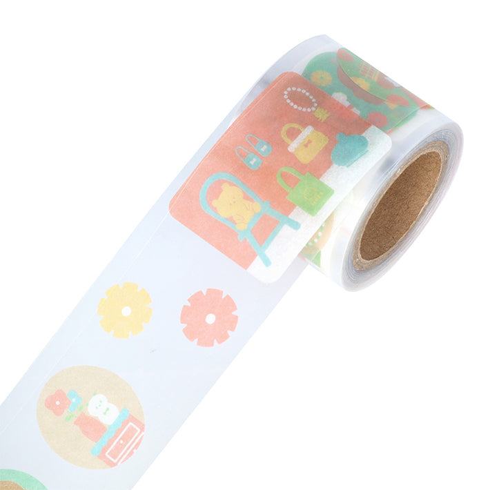 mizutama Vol.2 Masking Stickers in Box - Retro Pattern - Sun-Star Stationery - Default Title by Techo Treats Stationery