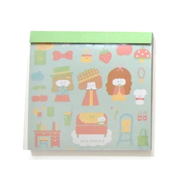 mizutama Vol.2 Sticker Pad - Retro Pattern - Techo Treats