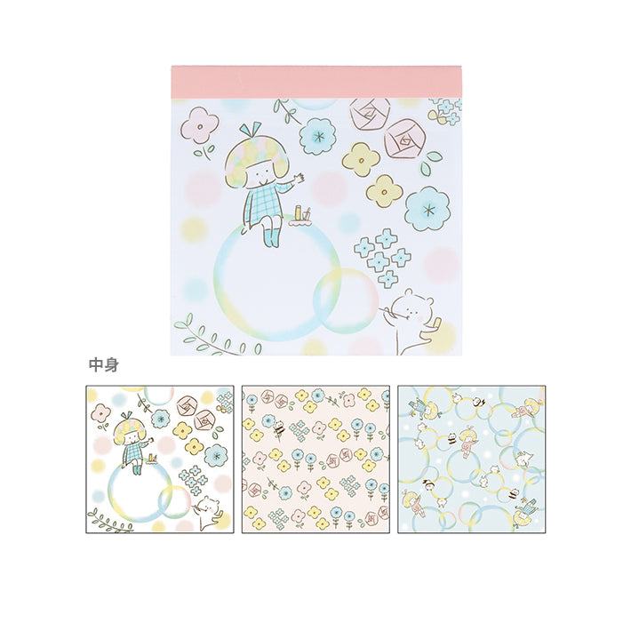 mizutama Vol.2 Sticker Pad - Soap Bubble Pattern - Techo Treats