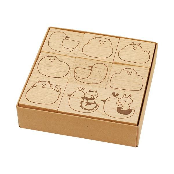 mizutama Wooden Stamp Set - Animal - Techo Treats