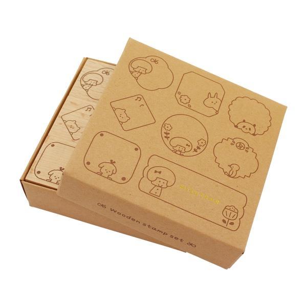 mizutama Wooden Stamp Set - Frame - Techo Treats