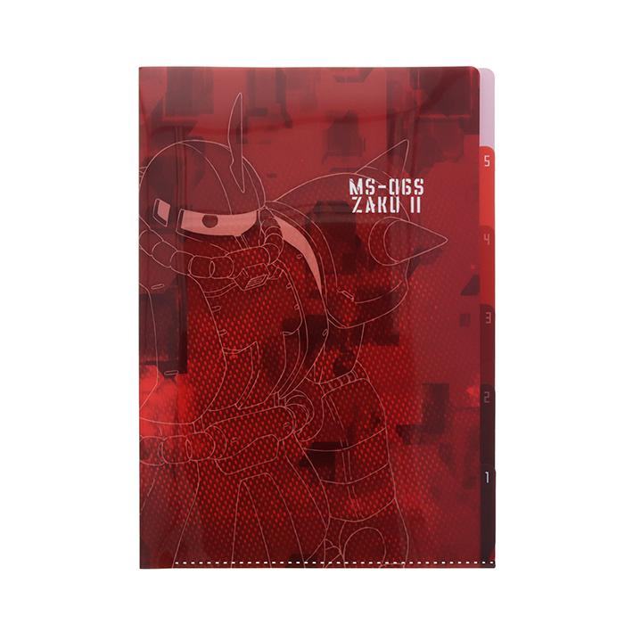 Mobile Suit Gundam A4 5-Pocket Clear Folder - Char&