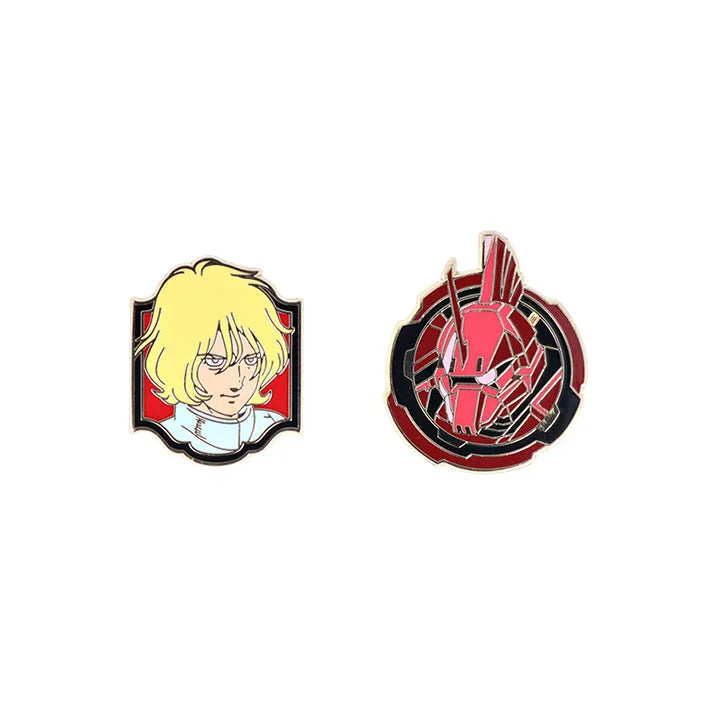 Mobile Suit Gundam Pin Badge Set (Set of 2) - Char & Char&