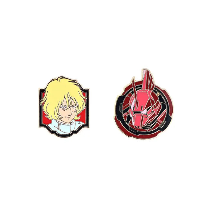 Mobile Suit Gundam Pin Badge Set (Set of 2) - Char &amp; Char&