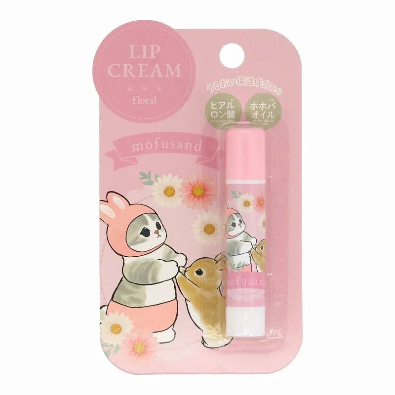 mofusand Lip Balm (3 styles) - SHOBIDO - Rabbit (Floral Scent) by Techo Treats Stationery