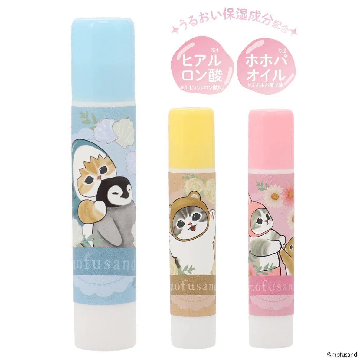 mofusand Lip Balm (3 styles) - SHOBIDO - Shark (Sweet Mint Scent) by Techo Treats Stationery