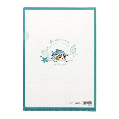 mofusand Vol.4 A4 Clear Folder 1P - Sea Creatures - Techo Treats