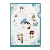 mofusand Vol.4 A4 Clear Folder - Sea Creatures - Sun-Star Stationery - Default Title by Techo Treats Stationery