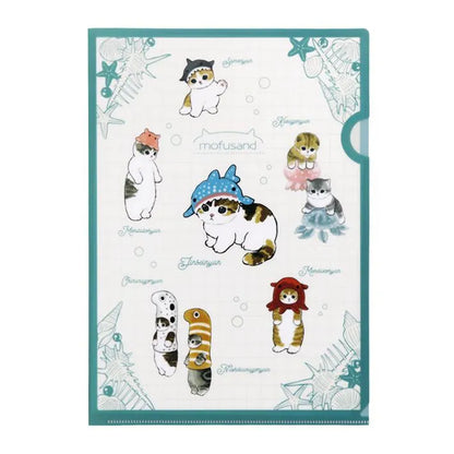 mofusand Vol.4 A4 Clear Folder - Sea Creatures - Sun-Star Stationery - Default Title by Techo Treats Stationery