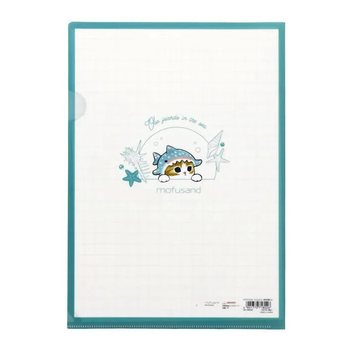 mofusand Vol.4 A4 Clear Folder - Sea Creatures - Sun-Star Stationery - Default Title by Techo Treats Stationery