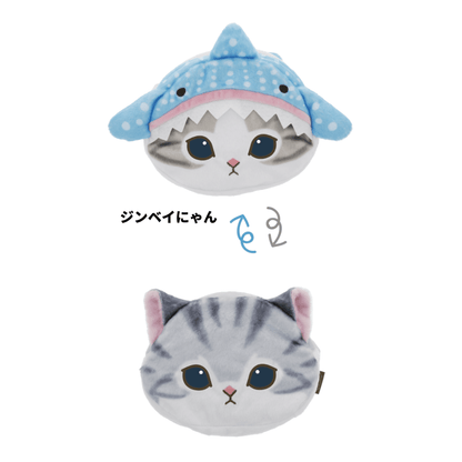 mofusand Vol.4 Reversible Plush Pen Pouch - Jinbei Nyan - Sun-Star Stationery - Default Title by Techo Treats Stationery