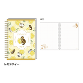 mofusand Vol.5 B6 Ring Notebook - Lemon Tea - Sun-Star Stationery - Default Title by Techo Treats Stationery