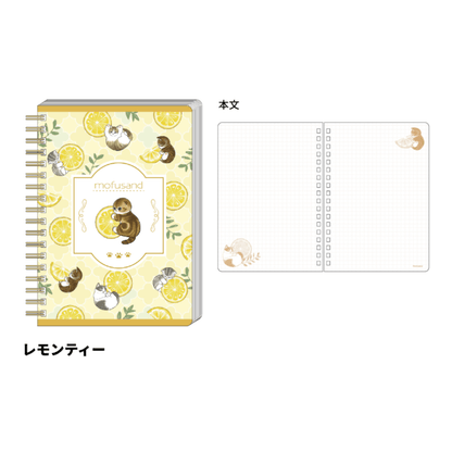 mofusand Vol.5 B6 Ring Notebook - Lemon Tea - Sun-Star Stationery - Default Title by Techo Treats Stationery