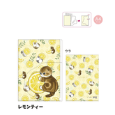 mofusand Vol.5 Clear Folder with Die-cut Flap - Lemon Tea - Sun-Star Stationery - Default Title by Techo Treats Stationery