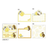 mofusand Vol.5 Die-cut Block Sticky Notes - Lemon Tea - Sun-Star Stationery - Default Title by Techo Treats Stationery