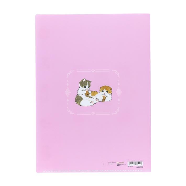 mofusand Vol.6 A4 Die-cut 5-Pocket Clear Folder - Castella - Sun-Star Stationery - Default Title by Techo Treats Stationery
