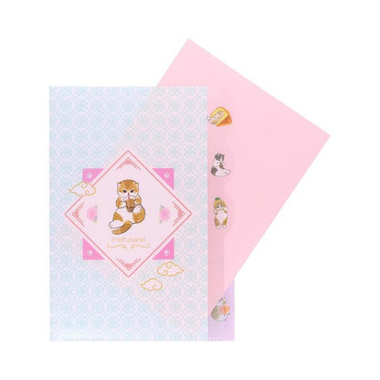 mofusand Vol.6 A4 Die-cut 5-Pocket Clear Folder - Castella - Sun-Star Stationery - Default Title by Techo Treats Stationery