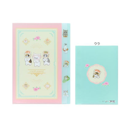 mofusand Vol.6 A4 Die-cut 5-Pocket Clear Folder - Dim Sum - Sun-Star Stationery - Default Title by Techo Treats Stationery
