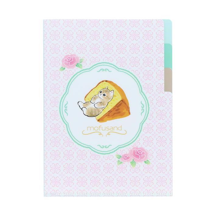 mofusand Vol.6 A5 3-Pocket Clear Folder - Castella - Sun-Star Stationery - Default Title by Techo Treats Stationery