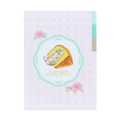 mofusand Vol.6 A5 3-Pocket Clear Folder - Castella - Sun-Star Stationery - Default Title by Techo Treats Stationery