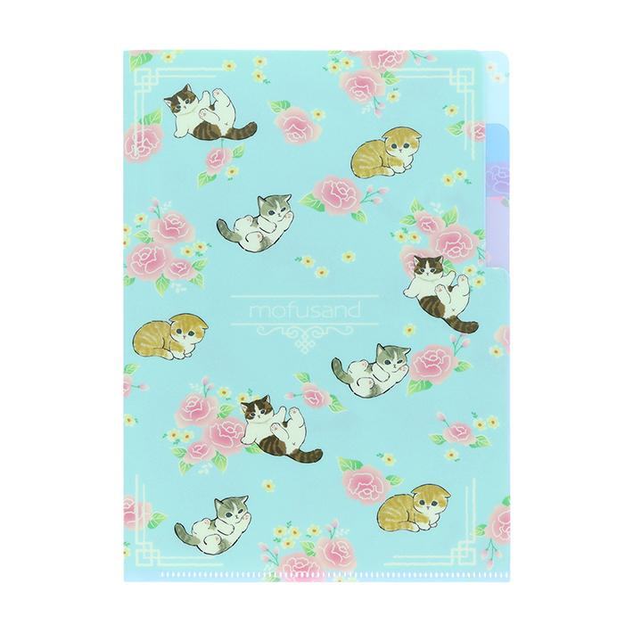 mofusand Vol.6 A5 3-Pocket Clear Folder - Dim Sum - Sun-Star Stationery - Default Title by Techo Treats Stationery