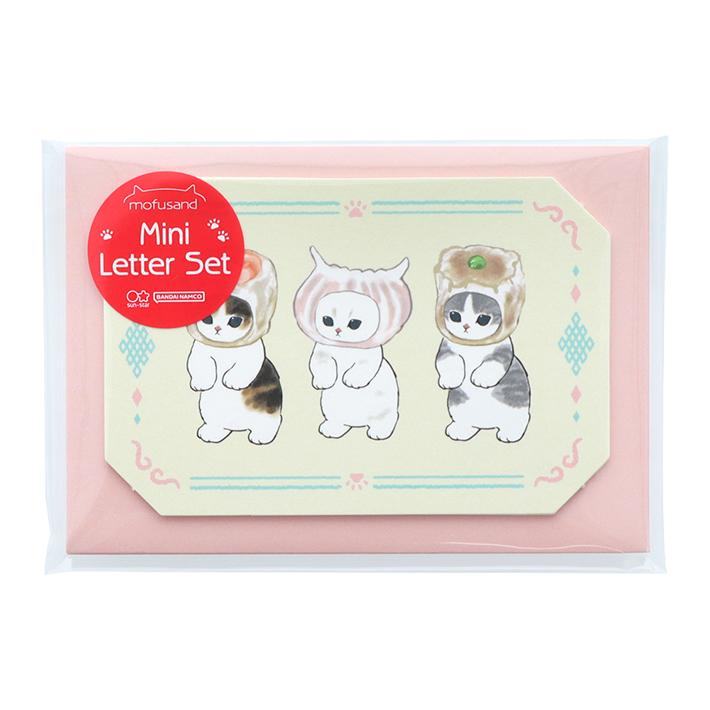 mofusand Vol.6 Die-cut Mini Letter Set - Dim Sum - Sun-Star Stationery - Default Title by Techo Treats Stationery