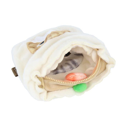 mofusand Vol.6 Reversible Plush Pen Pouch - Dim Sum - Sun-Star Stationery - Default Title by Techo Treats Stationery