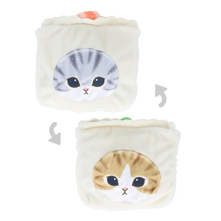 mofusand Vol.6 Reversible Plush Pen Pouch - Dim Sum - Techo Treats