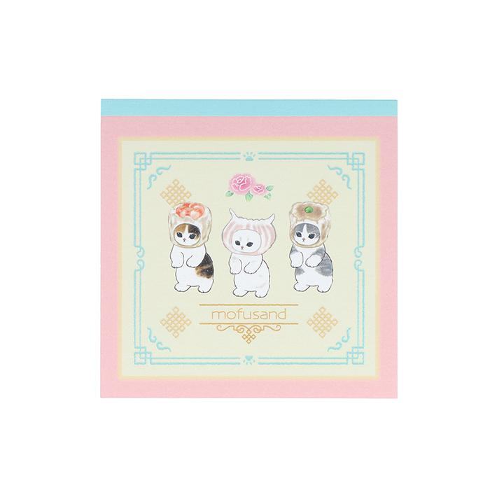 mofusand Vol.6 Square Memo - Dim Sum - Sun-Star Stationery - Default Title by Techo Treats Stationery