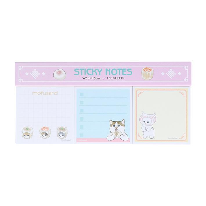 mofusand Vol.6 Sticky Notes Pad - Dim Sum - Techo Treats