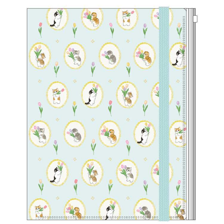 mofusand Vol.7 A4 5-Pocket Clear Folder with Elastic Band - Light Blue - Sun-Star Stationery - Default Title by Techo Treats Stationery