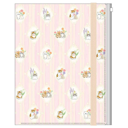 mofusand Vol.7 A4 5-Pocket Clear Folder with Elastic Band - Pink - Sun-Star Stationery - Default Title by Techo Treats Stationery