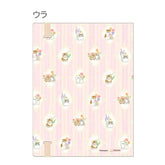 mofusand Vol.7 A4 5-Pocket Clear Folder with Elastic Band - Pink - Sun-Star Stationery - Default Title by Techo Treats Stationery