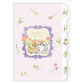 mofusand Vol.7 A4 Die-cut 5-Pocket Clear Folder - Pink - Sun-Star Stationery - Default Title by Techo Treats Stationery