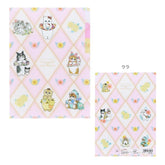 mofusand x Sanrio Characters A5 3-Pocket Clear Folder - Flower - Sun-Star Stationery - Default Title by Techo Treats Stationery