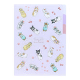 mofusand x Sanrio Characters A5 3-Pocket Clear Folder - Plush Toy - Sun-Star Stationery - Default Title by Techo Treats Stationery