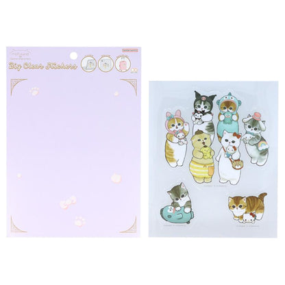 mofusand x Sanrio Characters Big Clear Sticker - Plush Toy - Sun-Star Stationery - Default Title by Techo Treats Stationery