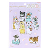 mofusand x Sanrio Characters Big Clear Sticker - Plush Toy - Techo Treats