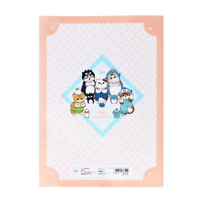mofusand x Sanrio Vol.2 A4 Die-cut 5-Pocket Clear Folder - Retro Frame - Sun-Star Stationery - Default Title by Techo Treats Stationery